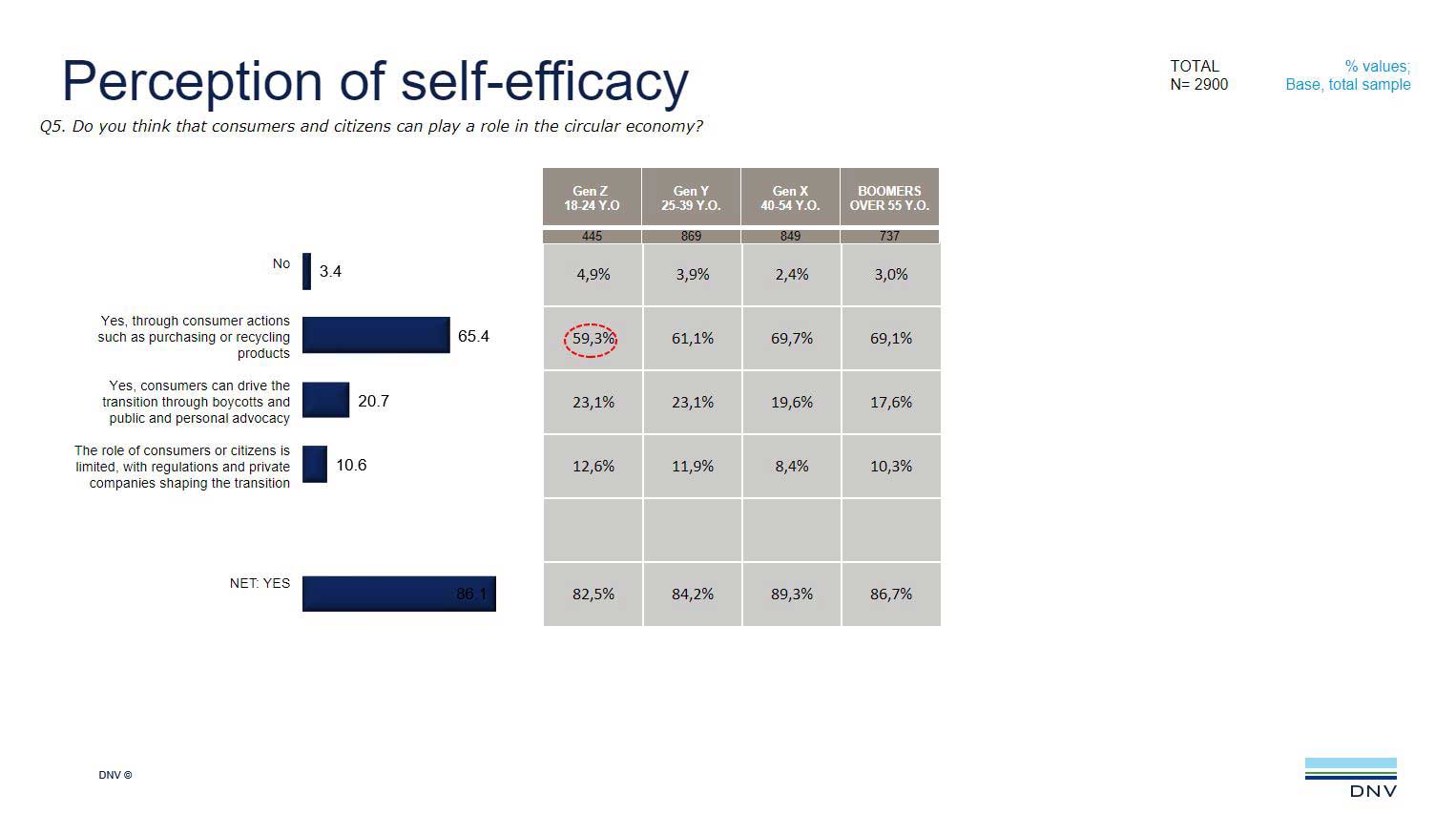 Perception of self-efficacy