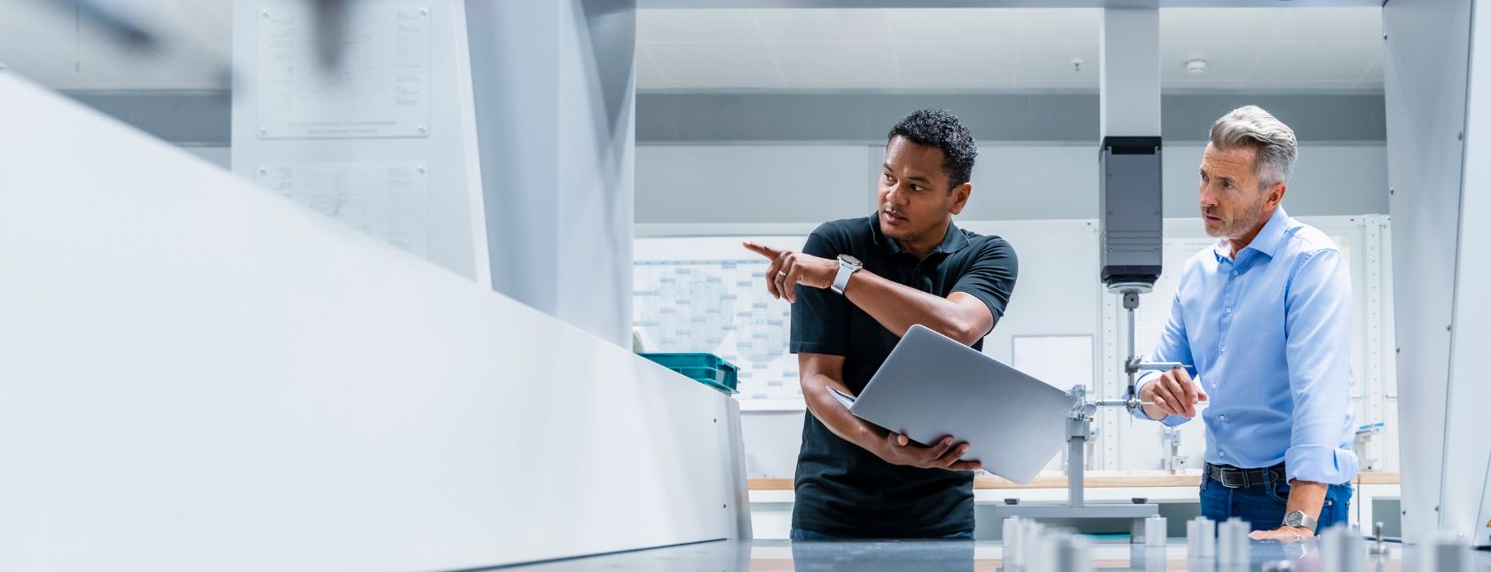 Auditor carrying out ISO audits