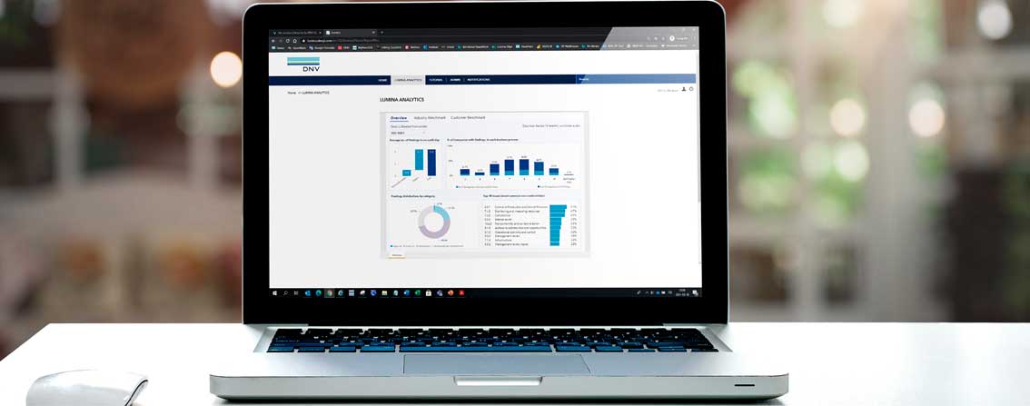 Lumina esitettynä tablettitietokoneella